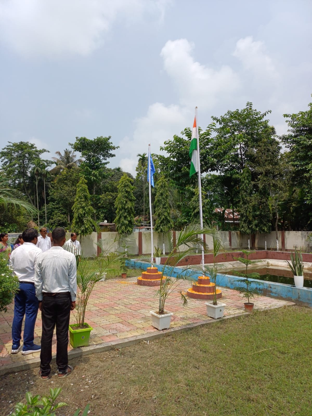 Flag Hoisting Ceremony, wider view